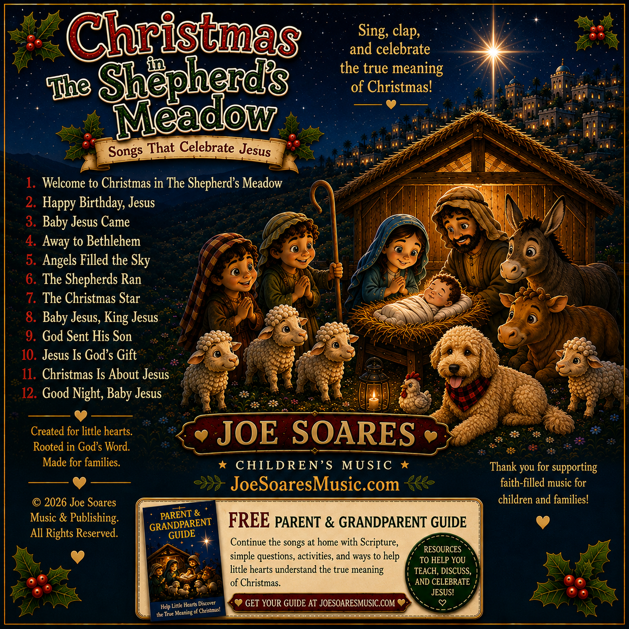 Christmas in The Shepherd's Meadow back cover