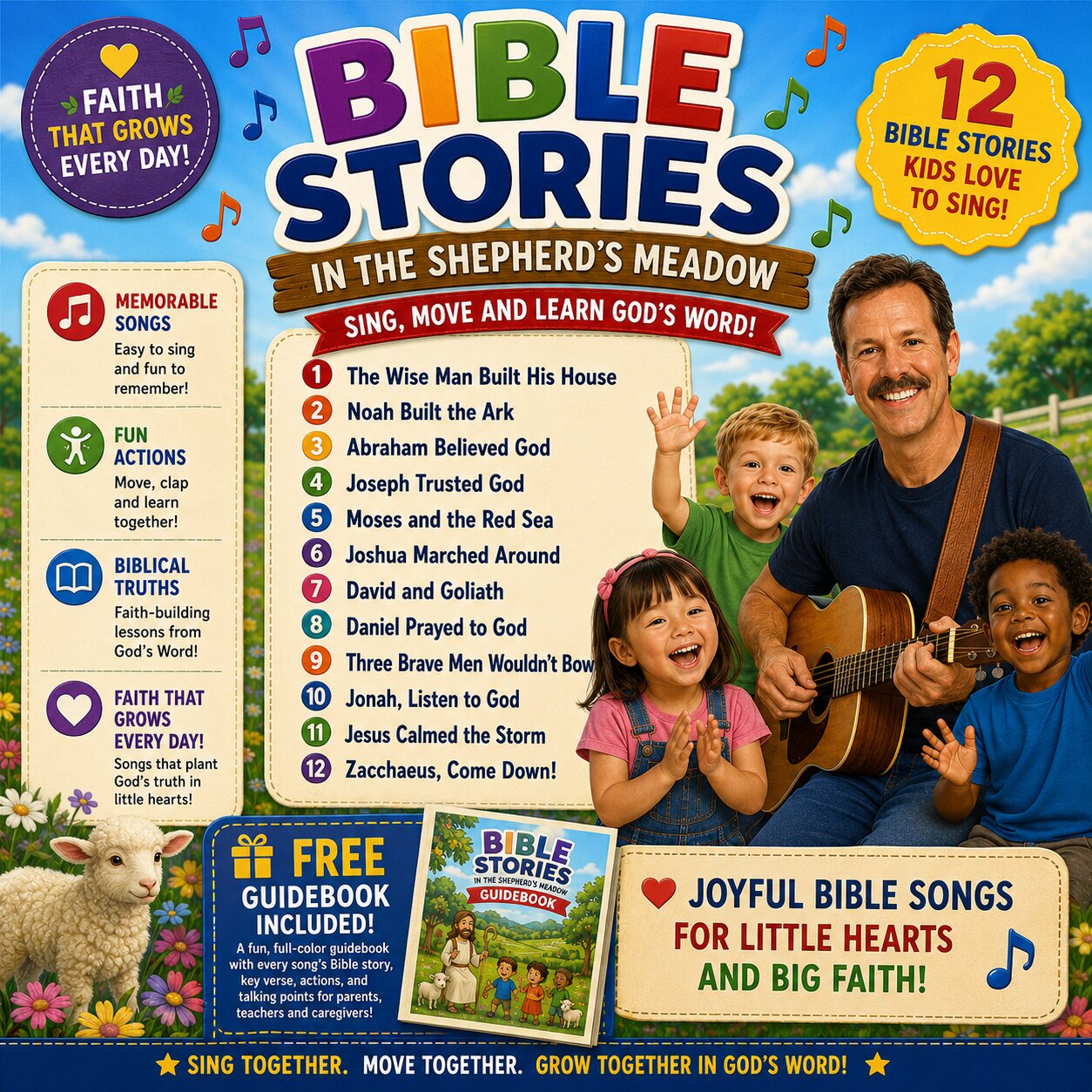 Bible Stories in The Shepherd's Meadow back cover