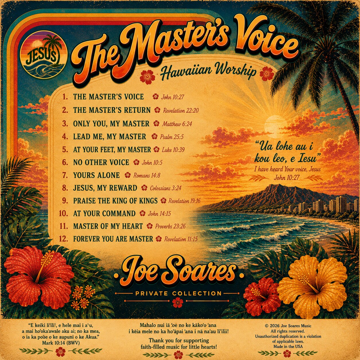 The Master’s Voice Hawaiian Worship back cover