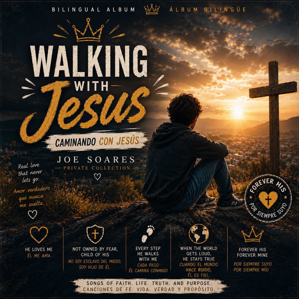 Walking With Jesus / Caminando Con Jesús bilingual front cover