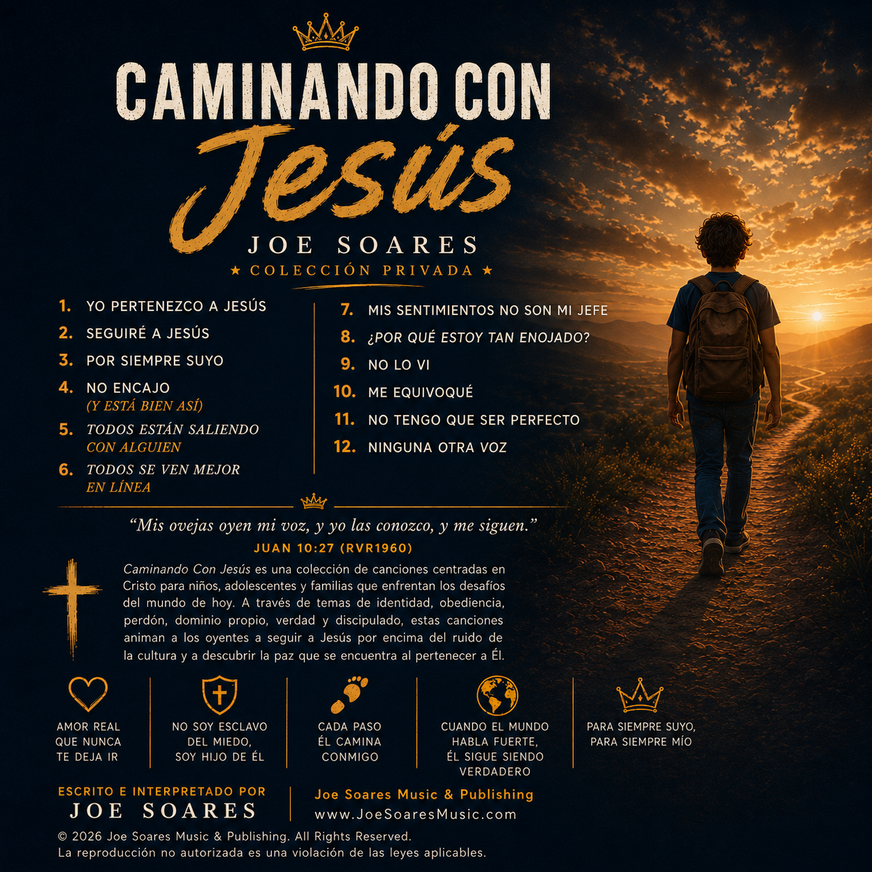 Caminando Con Jesús Spanish back cover