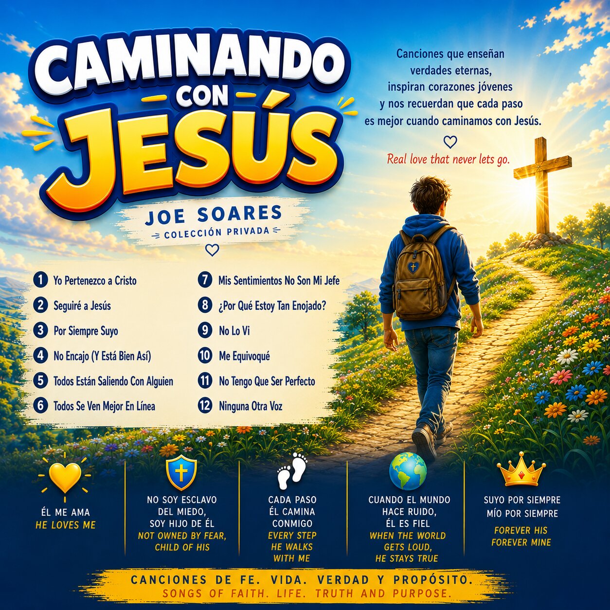 Caminando Con Jesús Spanish back cover